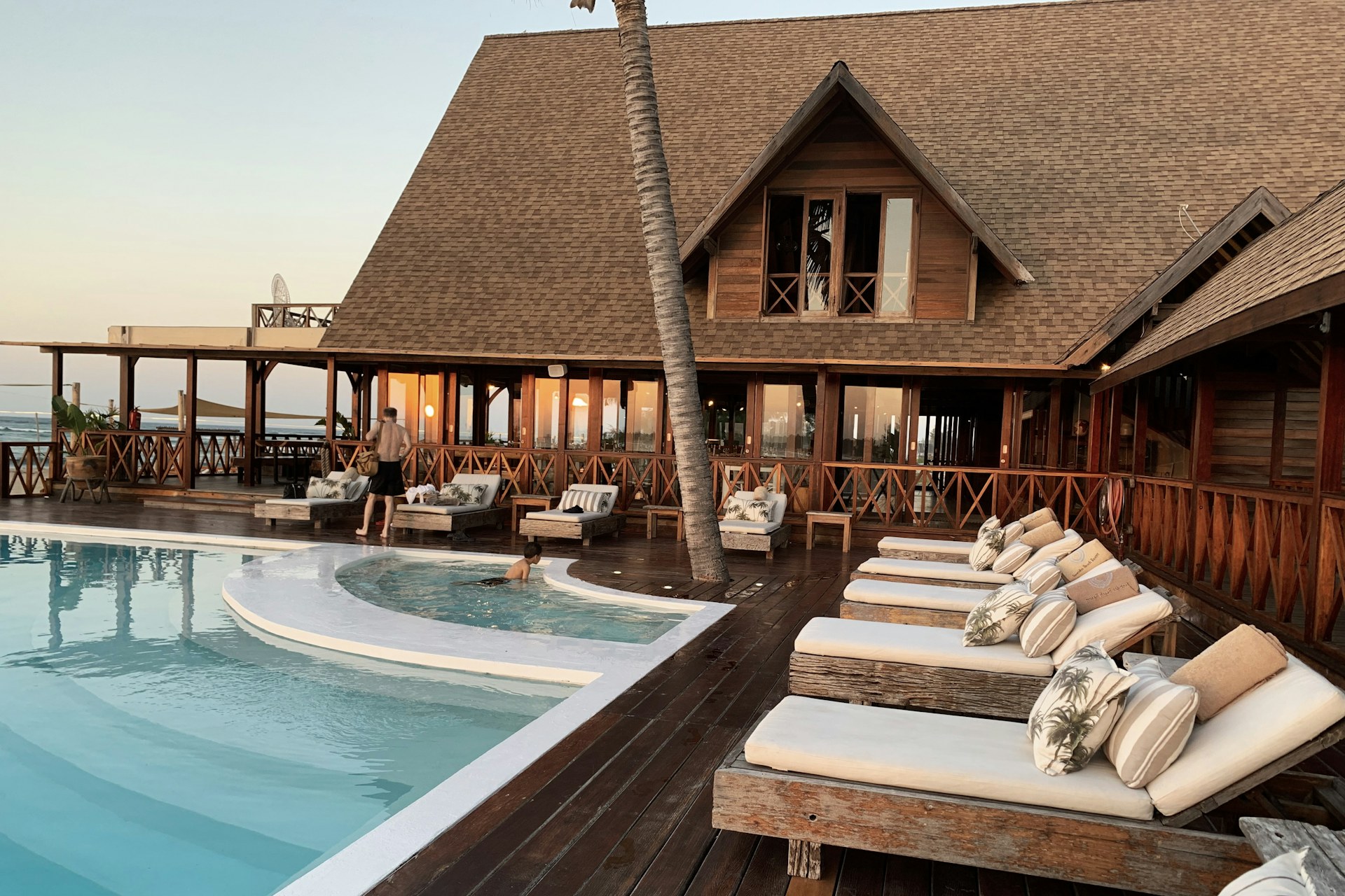 Terraza de hotel premium